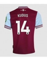 Moške Nogometnih dresov West Ham United Mohammed Kudus #14 Domači 2024-25 Kratki rokavi